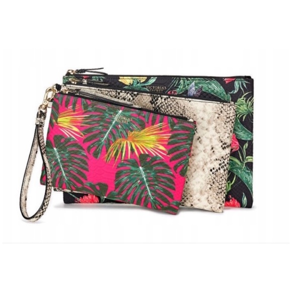 Victoria's Secret Handbags - Victoria Secret Hot Palm Pouch Trio